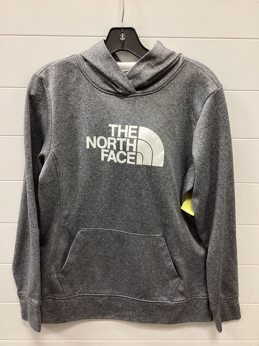 Athletic Top Ls Hoodie By The North Face In Grey, Size:L
