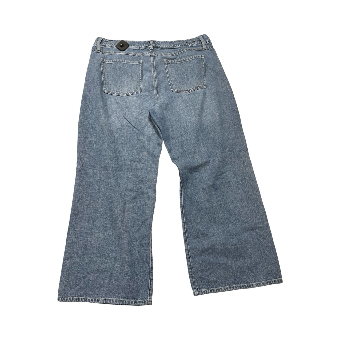Jeans Wide Leg By Cabi In Blue Denim, Size:14