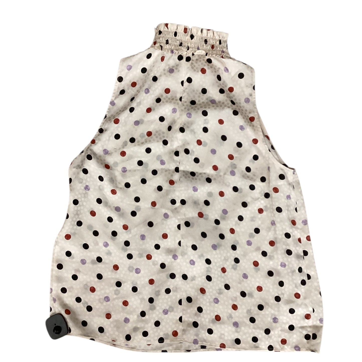 Top Sleeveless By Ann Taylor In Polkadot Pattern, Size:M