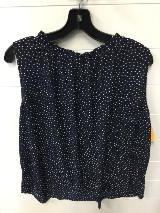 Top Sleeveless By Loft In Navy, Size:Xl
