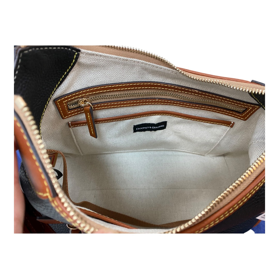Handbag Designer By Dooney And Bourke In Black & Brown, Size:Medium
