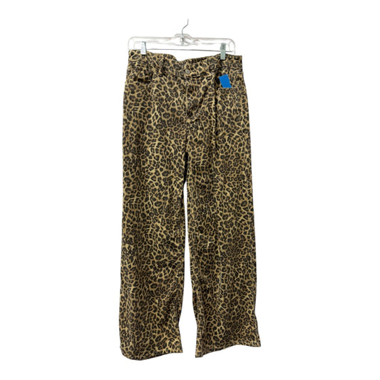 Jeans Wide Leg By American Eagle In Animal Print, Size:6