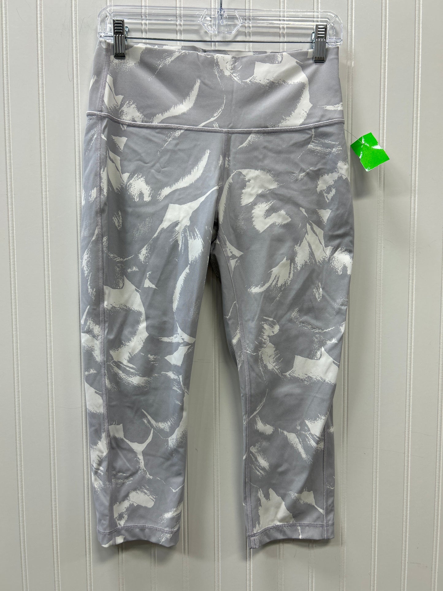 Athletic Leggings Capris By Lululemon In Grey, Size:10