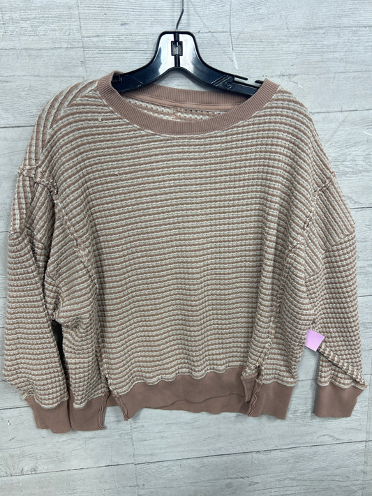 Top Ls By American Eagle In Cream, Size:Xs