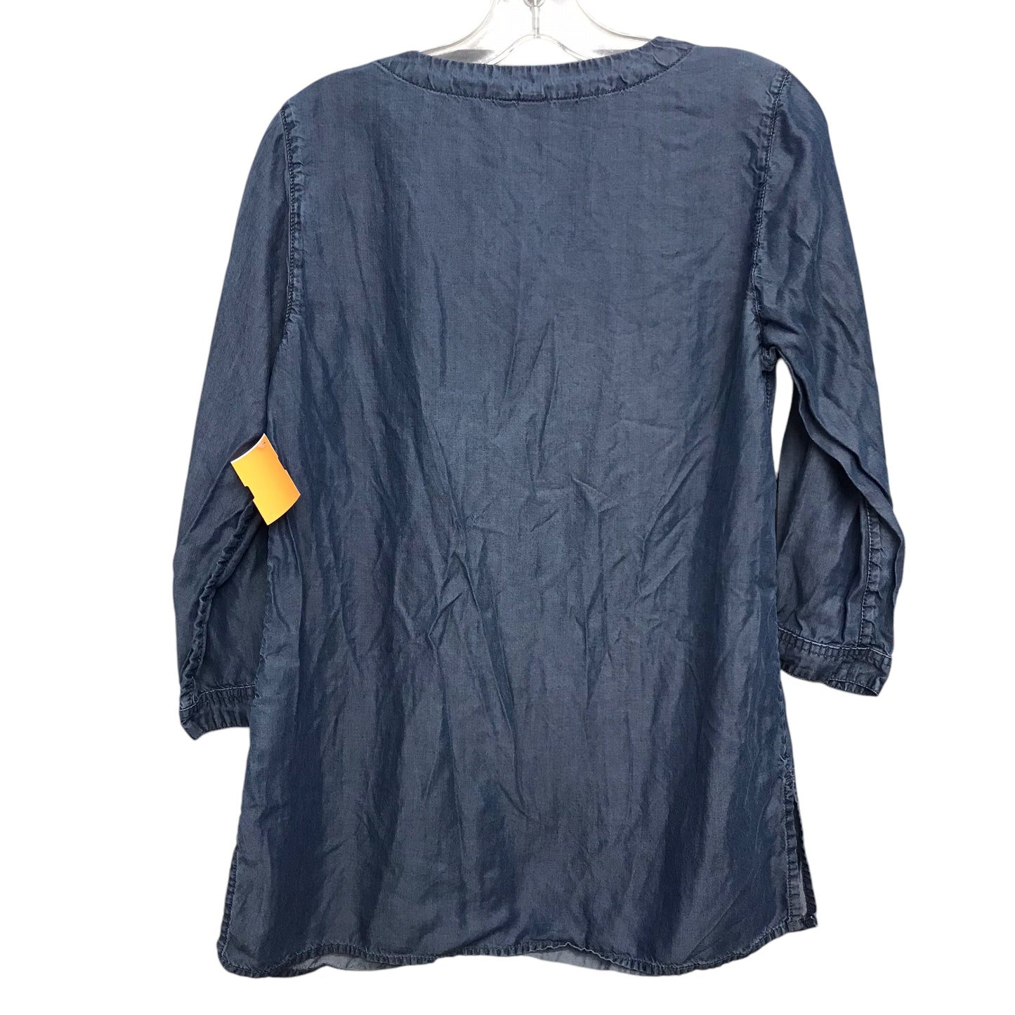 Top Ls By Lands End In Blue Denim, Size:S