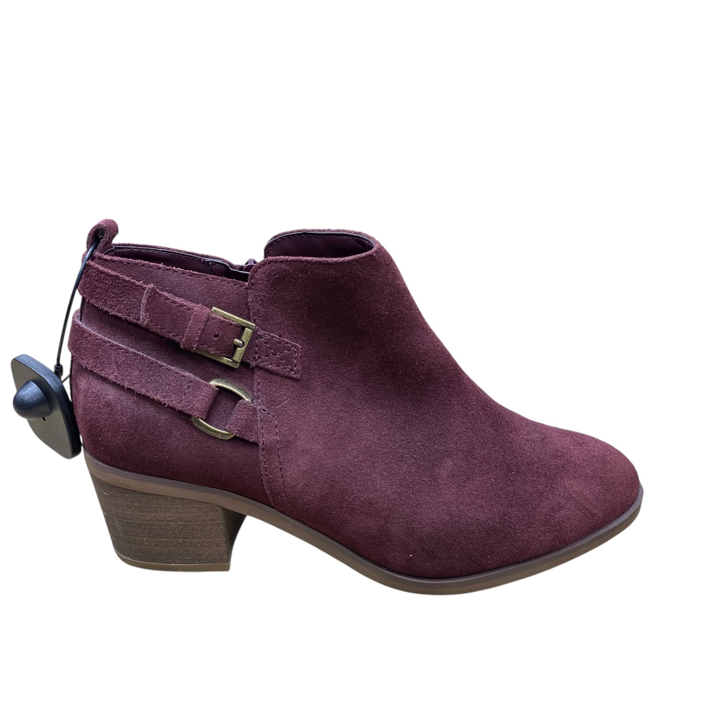 Boots Ankle Heels By Sonoma In Maroon, Size:8.5