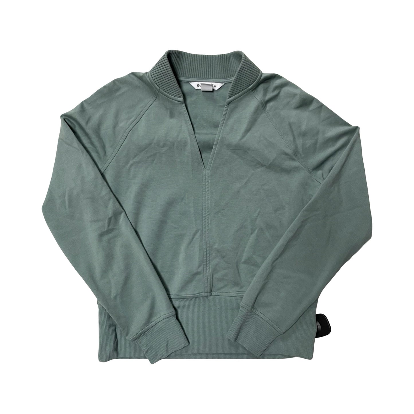Athletic Top Ls Collar By Athleta In Green, Size:S