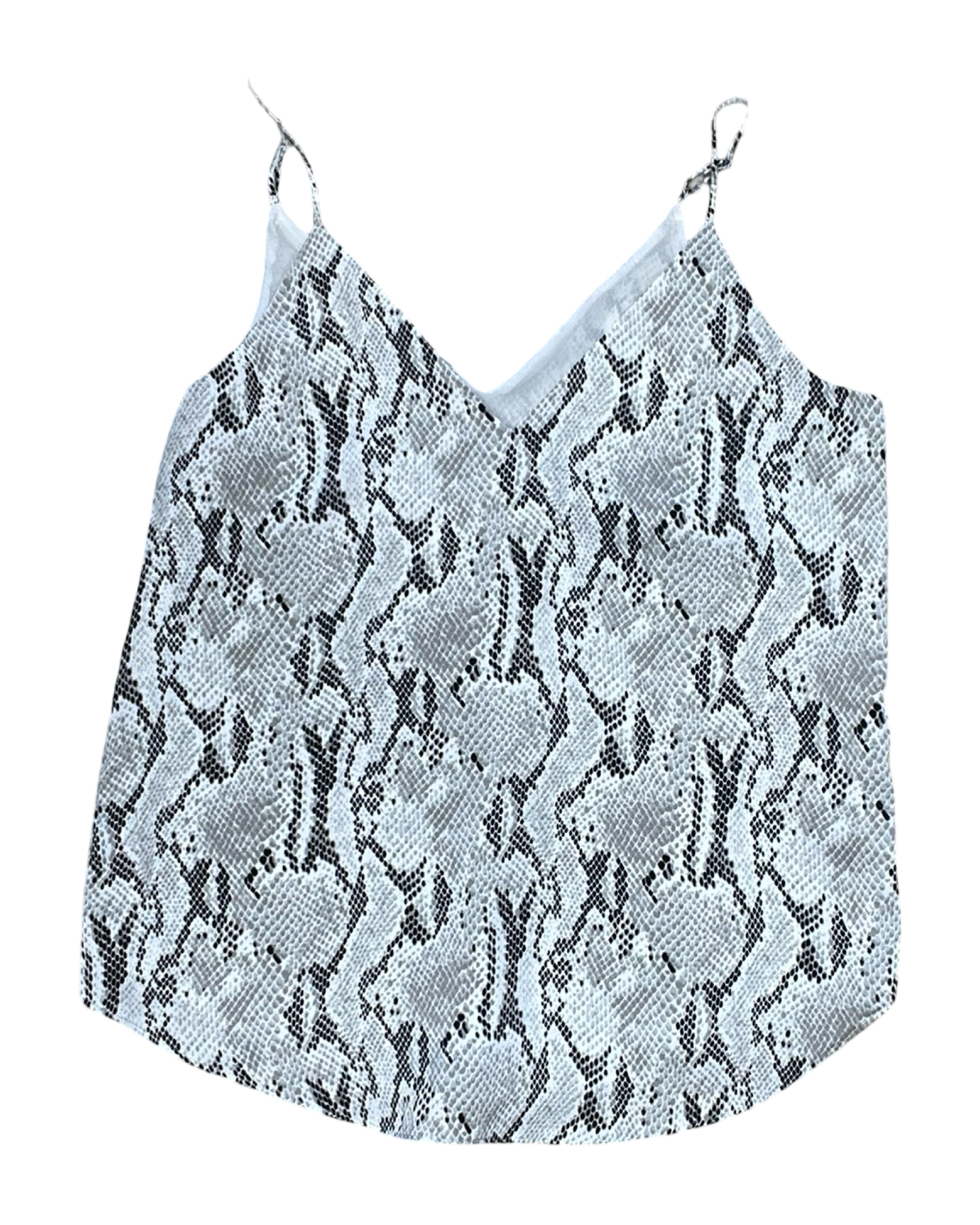 Top Sleeveless By Express In Snakeskin Print, Size:S