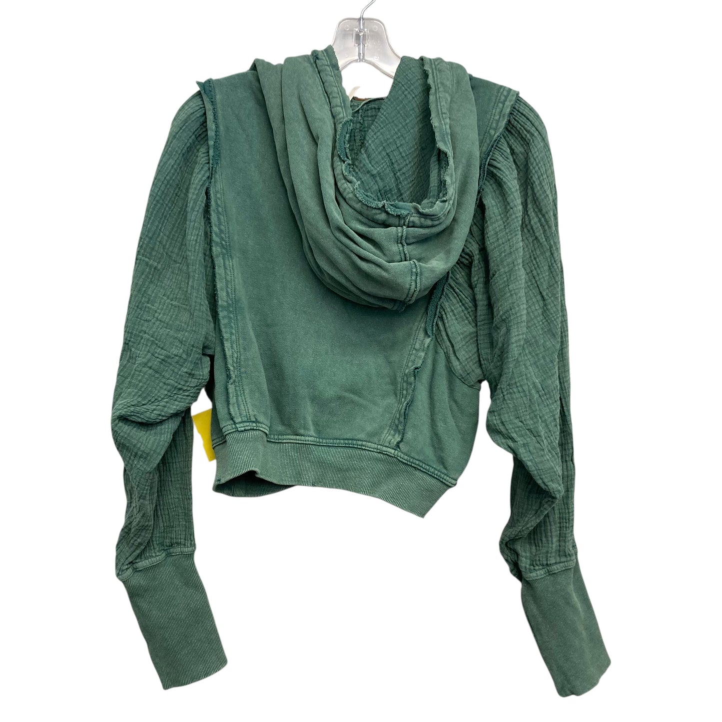 Sweatshirt Hoodie By Free People In Green, Size:S