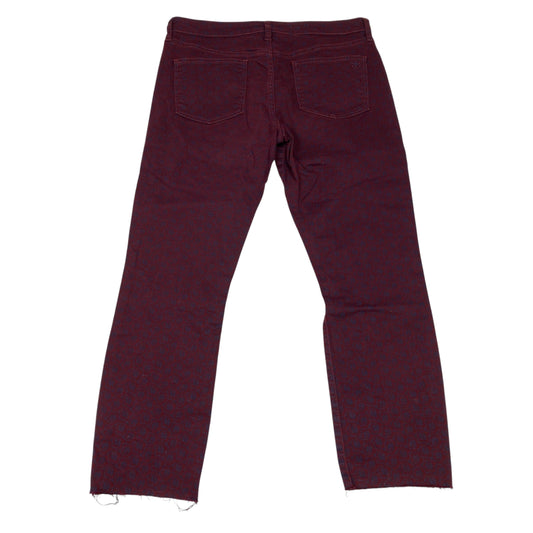 Jeans Designer By Tory Burch In Red Denim, Size:14