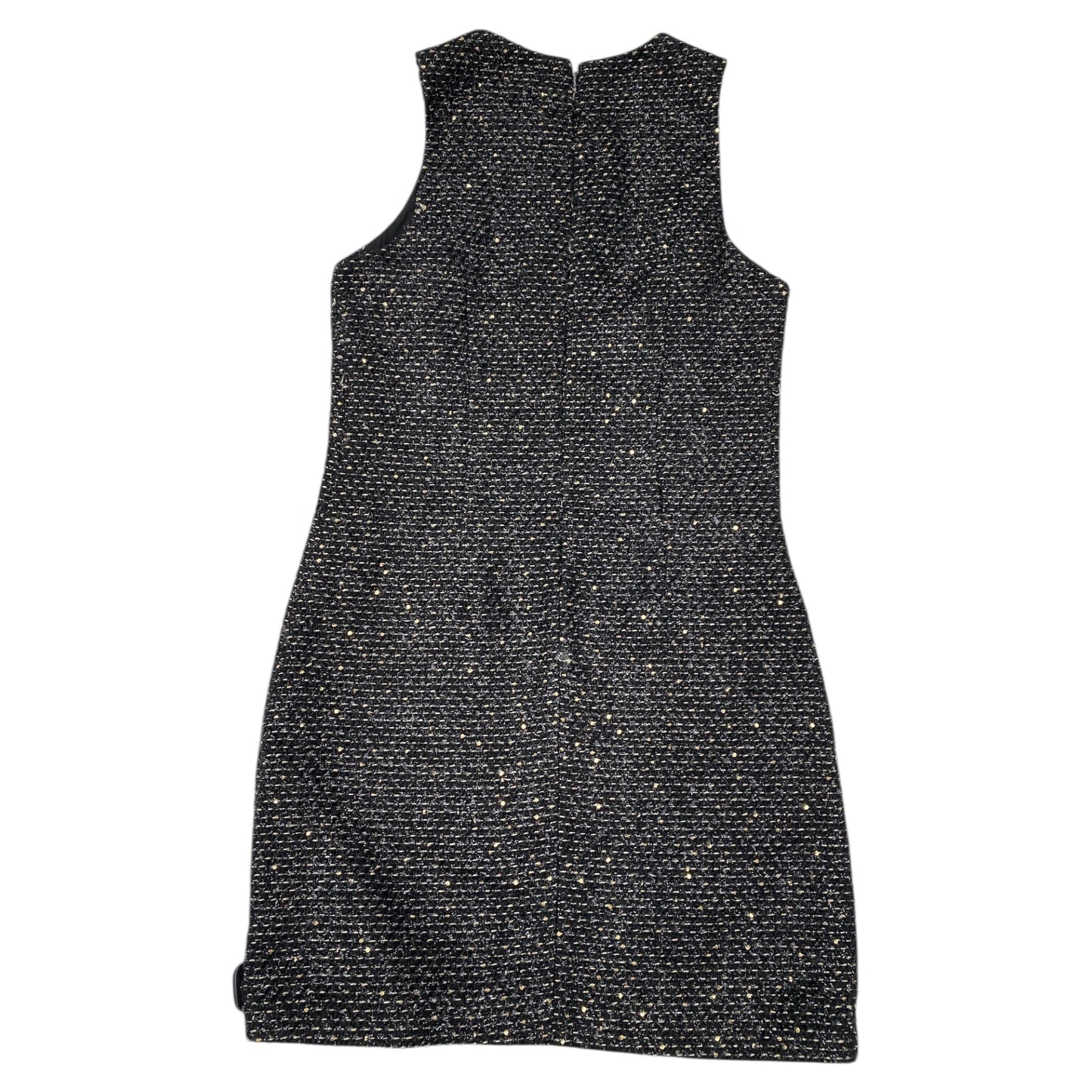 Dress Party Midi By Elie Tahari In Black & Gold, Size:8