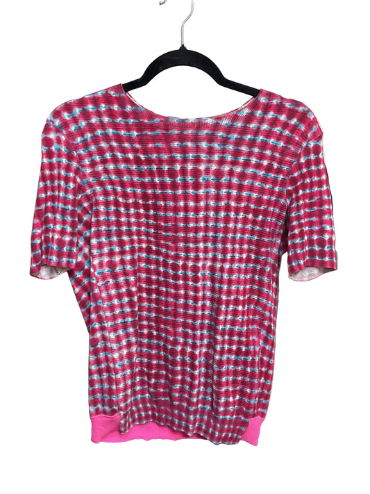 Top Ss Designer By Tory Burch In Blue & Pink, Size:Xs