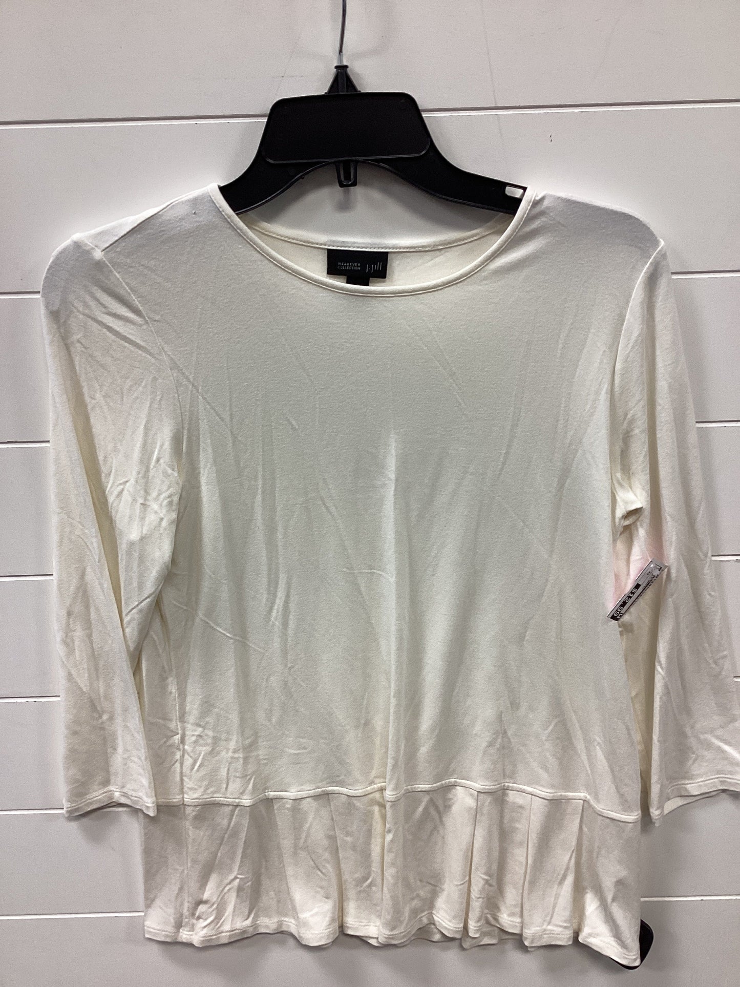 Top Ls Basic By J. Jill In Cream, Size:Xs