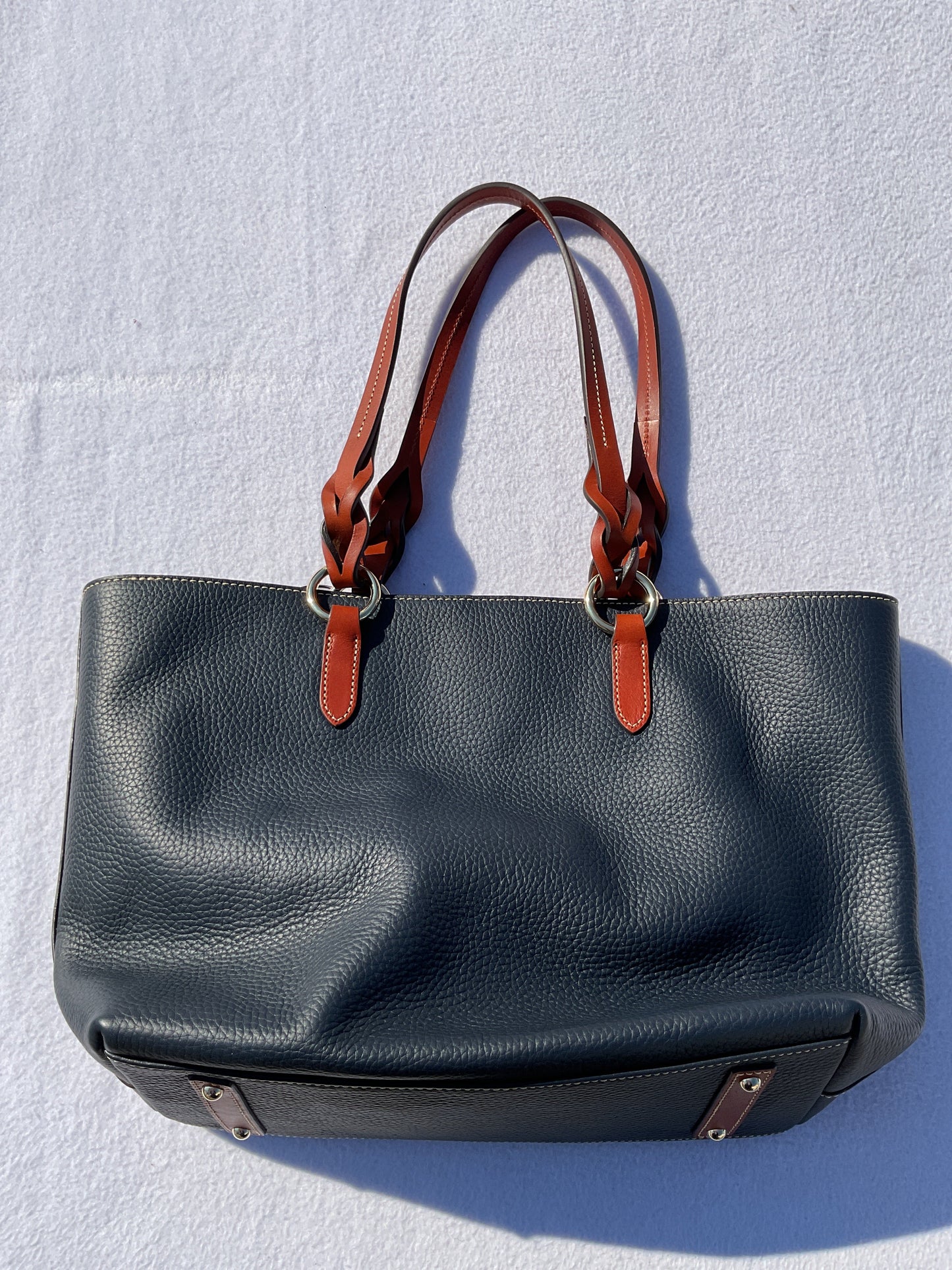 Handbag Designer By Dooney And Bourke In Navy, Size:Large