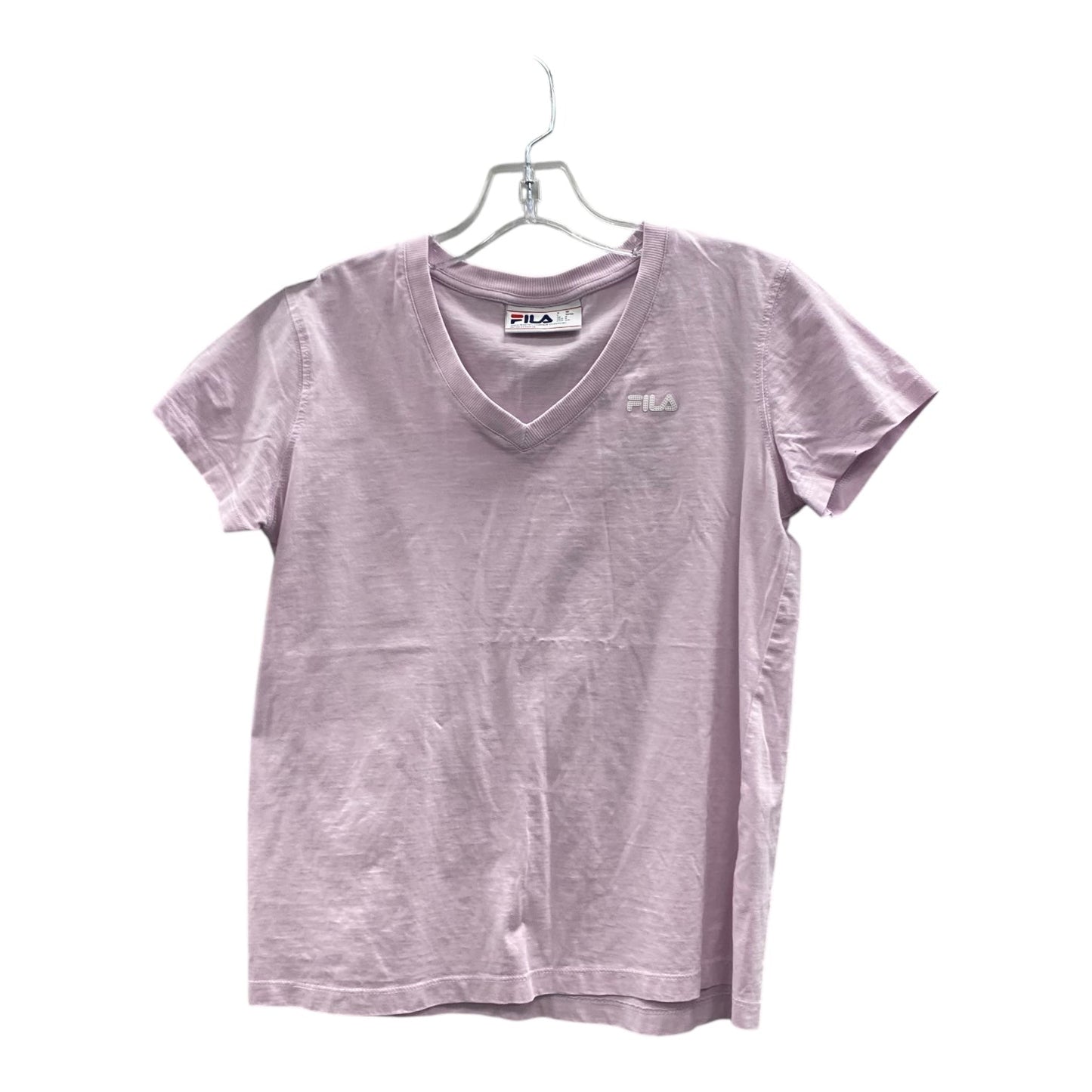 Athletic Top Ss By Fila In Purple, Size:S