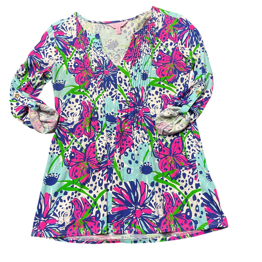 Top 3/4 Sleeve By Lilly Pulitzer In Multi, Size:Xs