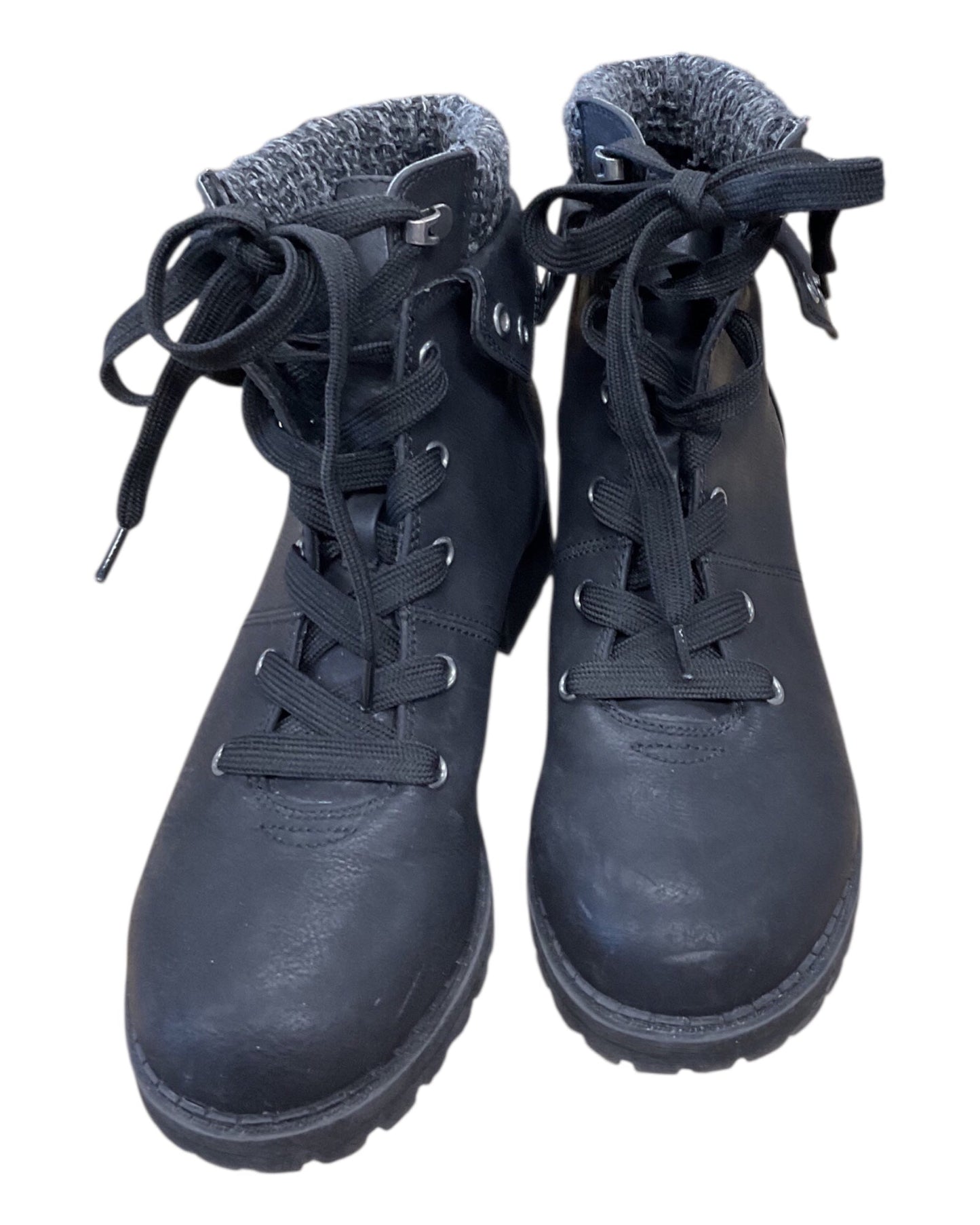 Boots Hiking By Clothes Mentor In Black, Size:8.5