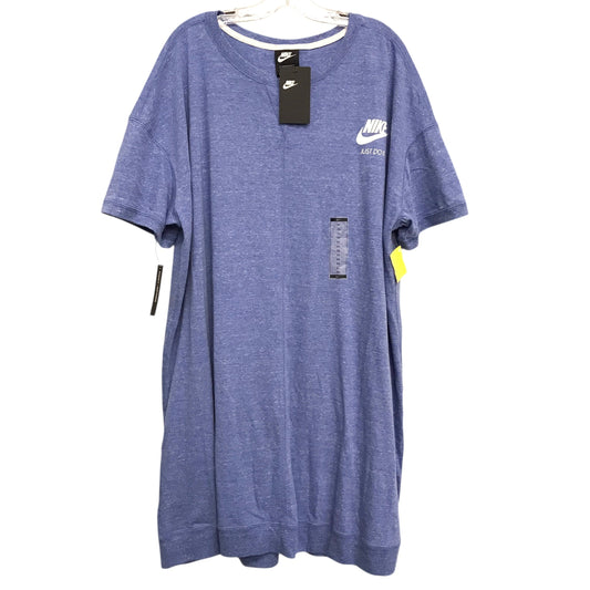 Athletic Dress By Nike In Blue, Size:3X