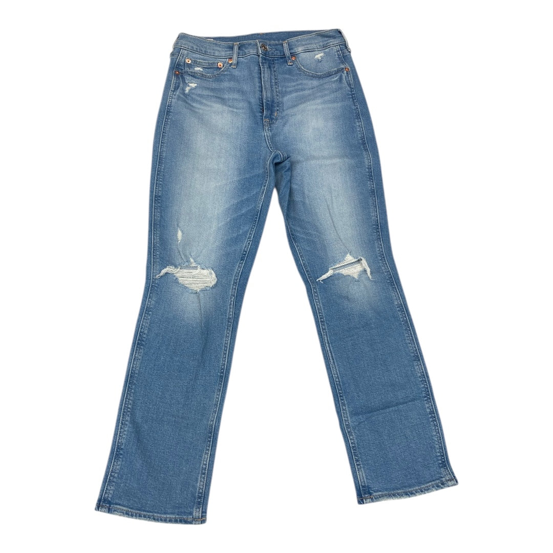 Jeans Straight By Gap In Blue Denim, Size:10