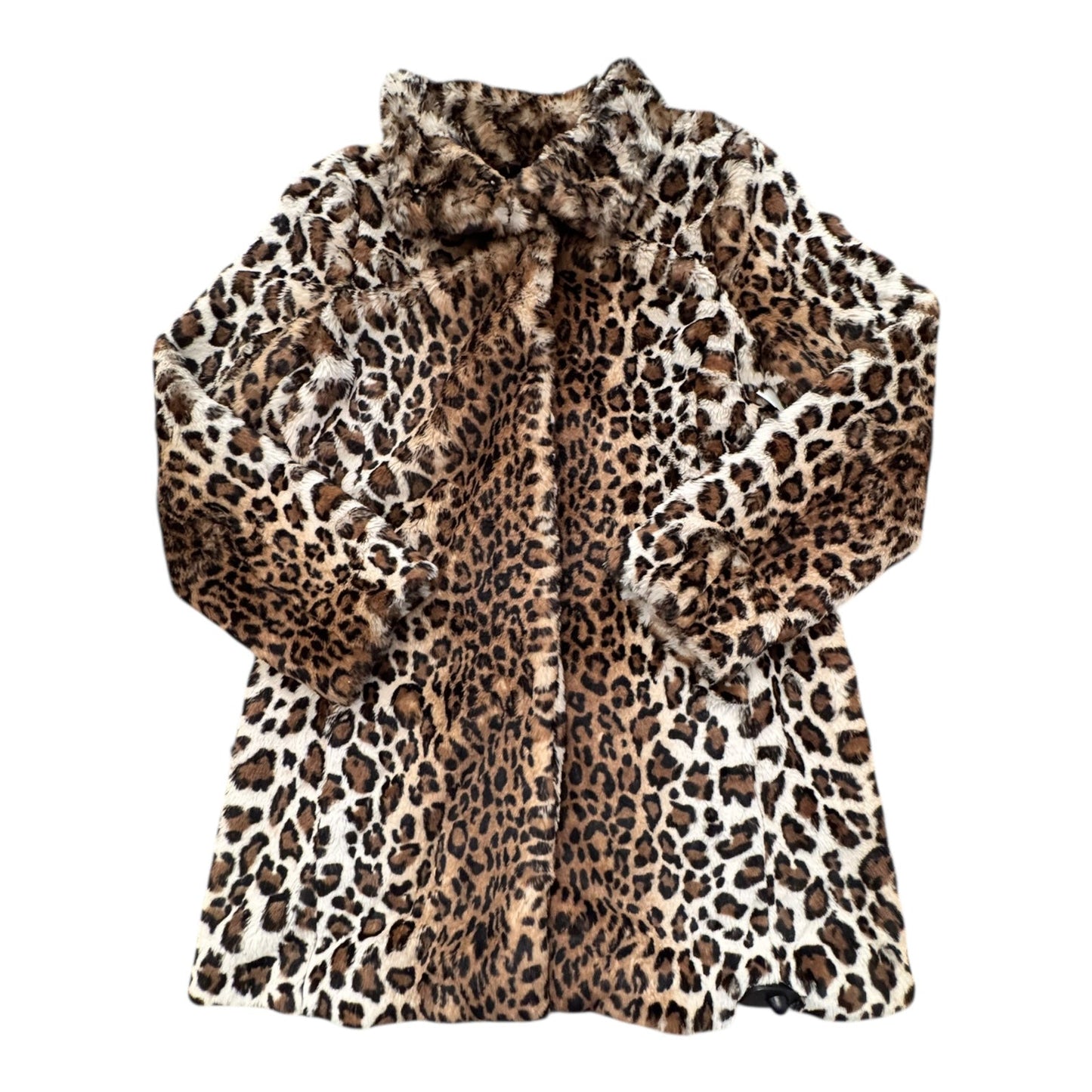 Coat Faux Fur & Sherpa By Loft In Animal Print, Size:S