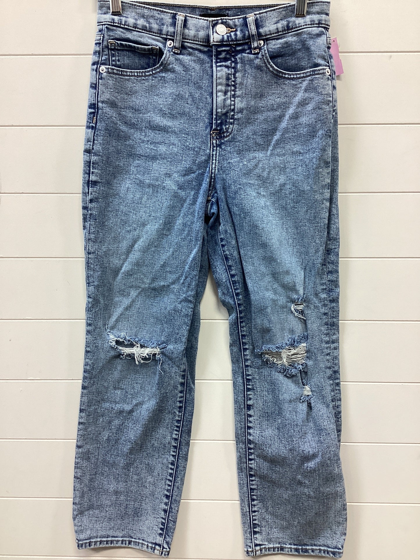 Jeans Boot Cut By Express In Blue Denim, Size:6