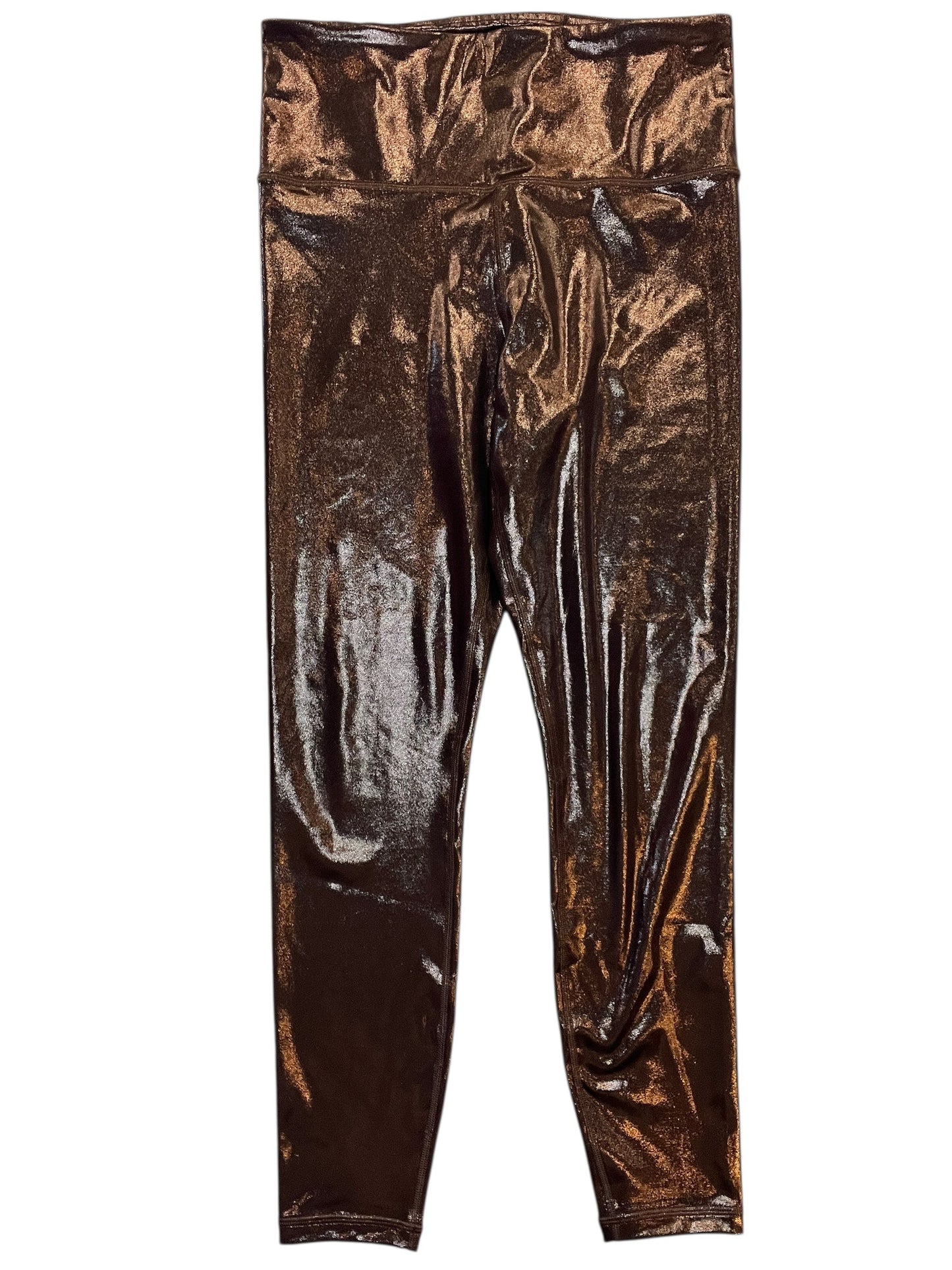 Athletic Leggings By Athleta In Bronze, Size:M