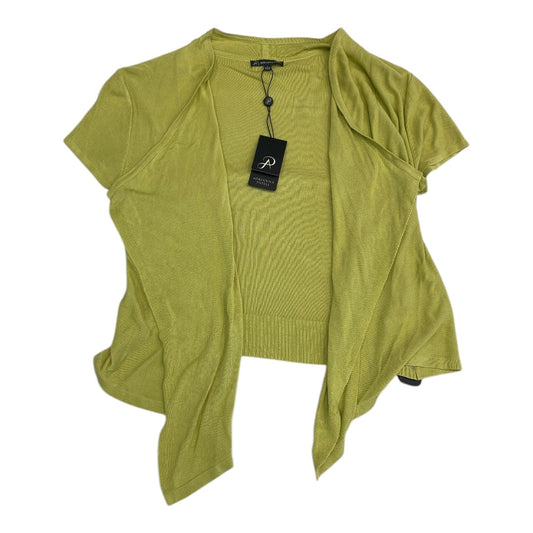 Sweater Cardigan By Adrianna Papell In Green, Size:L