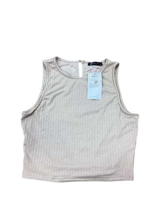Top Sleeveless By Cmc In Cream, Size:M