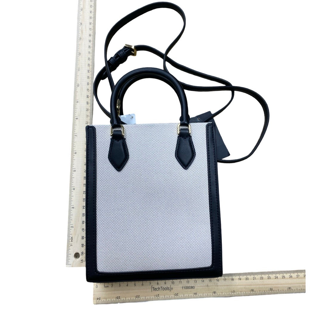 Handbag Designer By Kate Spade In Black & Cream, Size:Small