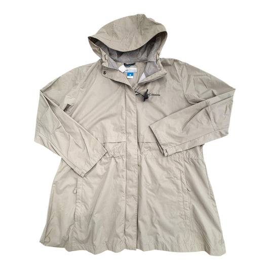 Jacket Windbreaker By Columbia In Beige, Size:2X
