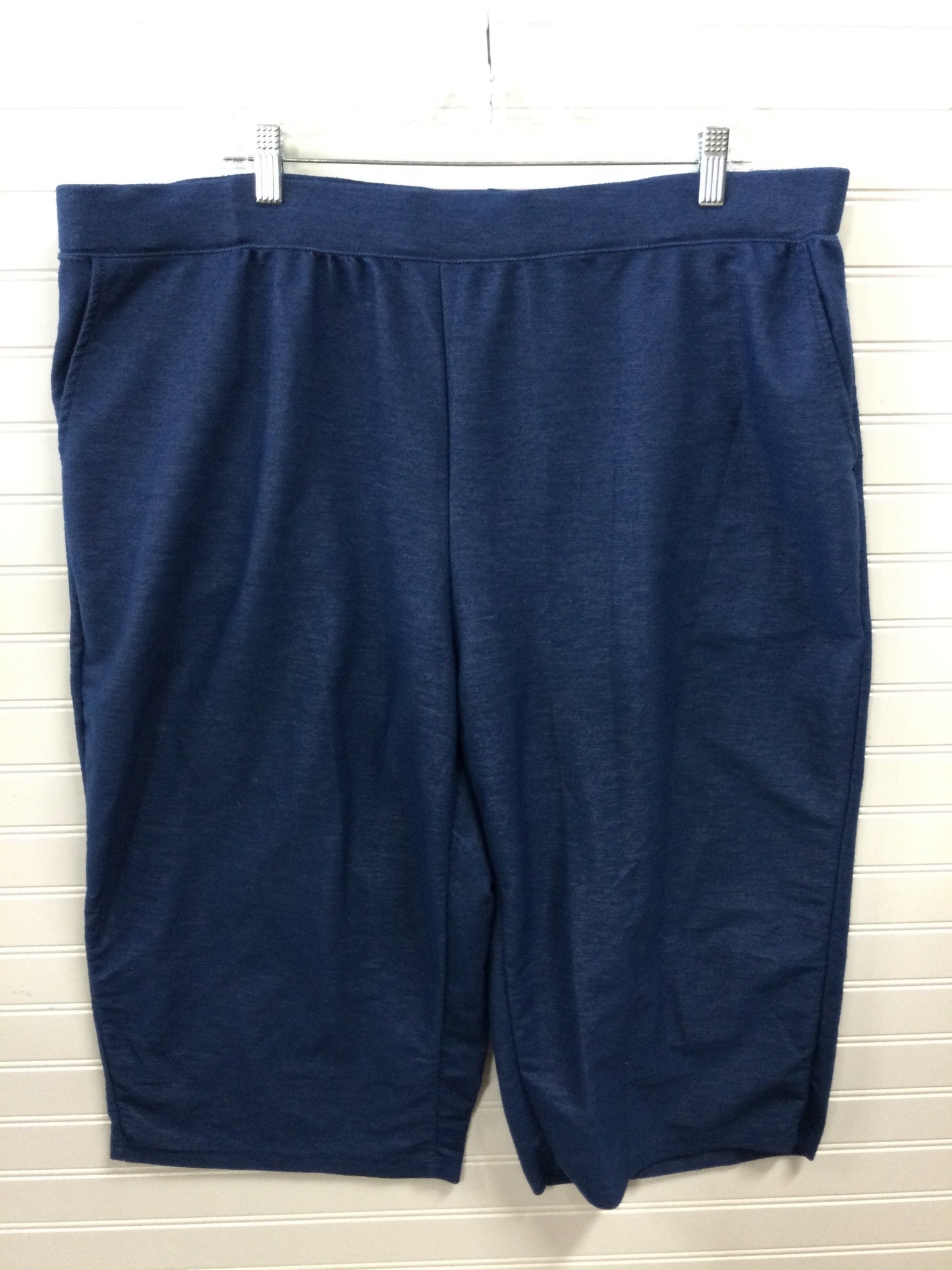 Capris By Cmc In Blue, Size:3X