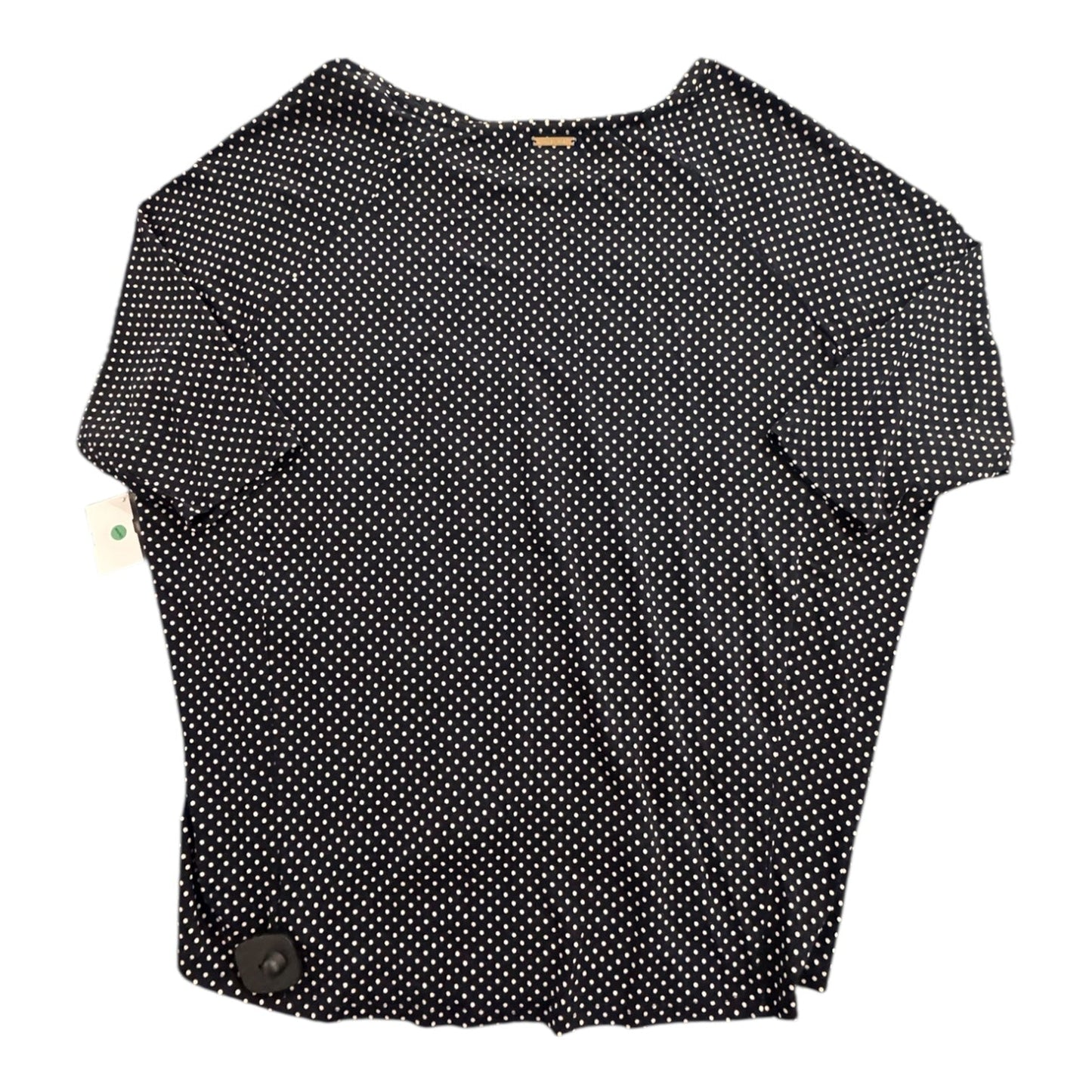 Top Ss By Michael By Michael Kors In Blue & White, Size:1X