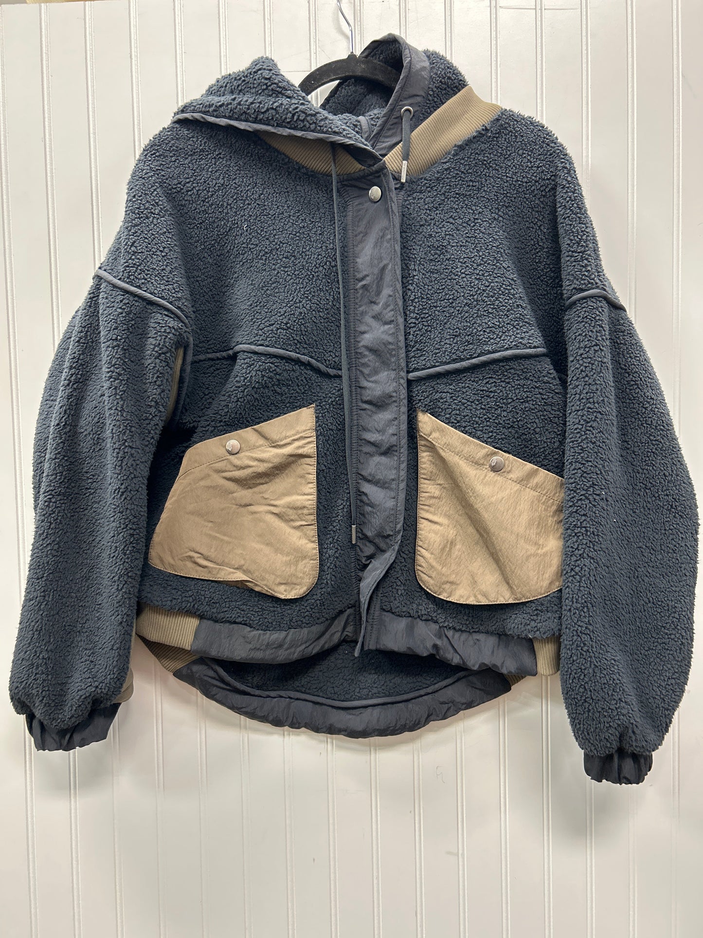 Jacket Fleece By Free People In Navy, Size:S