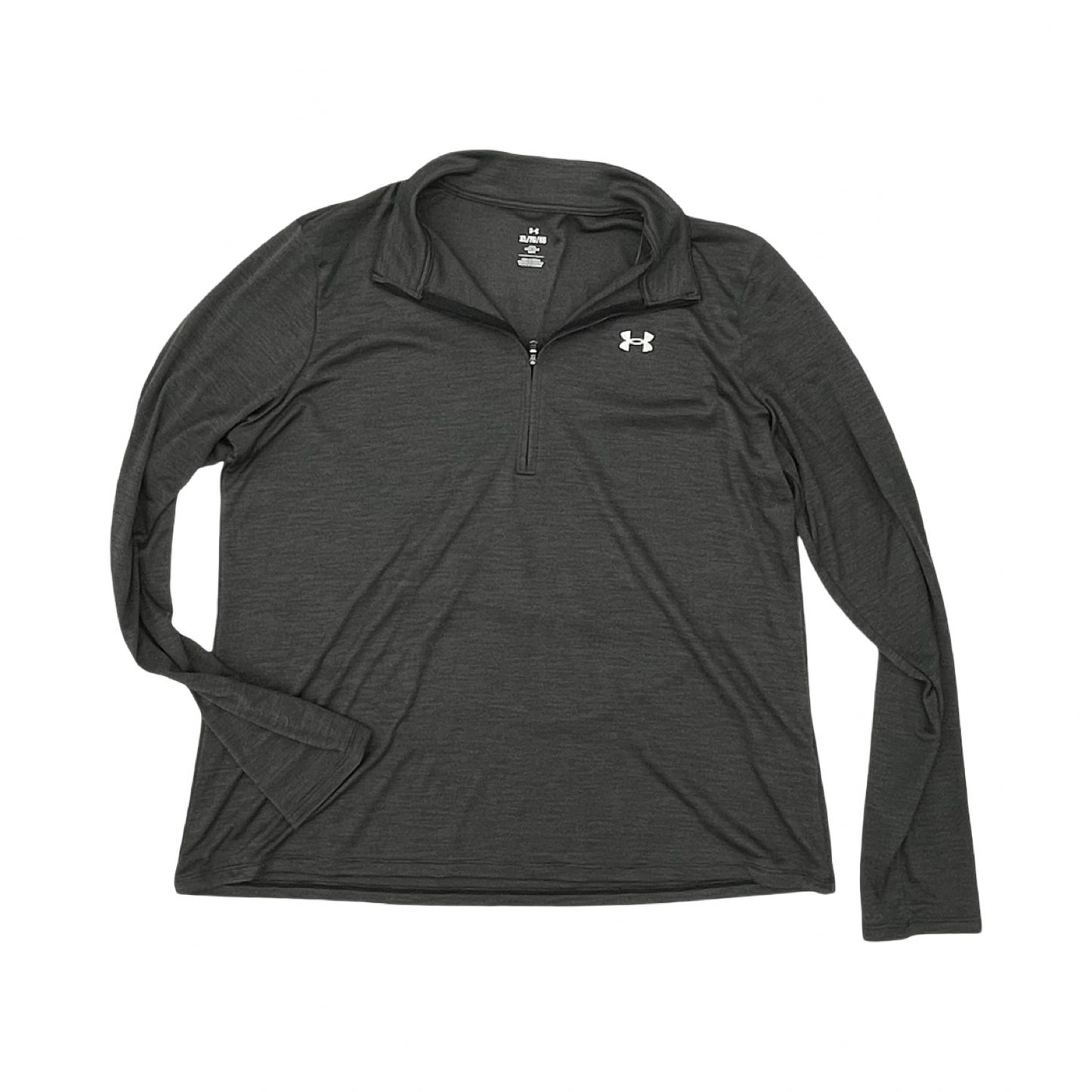 Athletic Top Ls Collar By Under Armour In Grey, Size:Xl