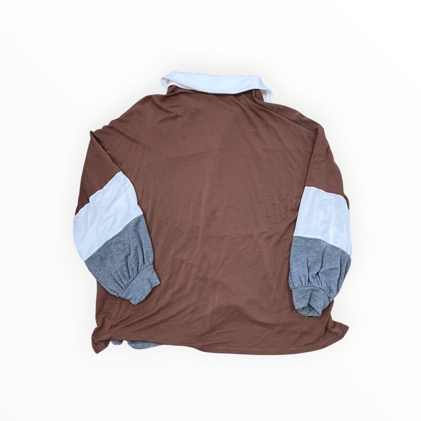 Top Ls By Maurices In Brown & Cream, Size:Xl
