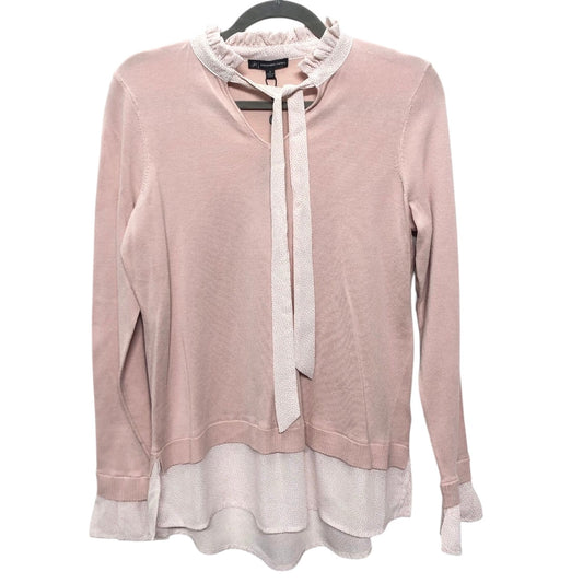 Top Ls By Adrianna Papell In Pink & White, Size:S