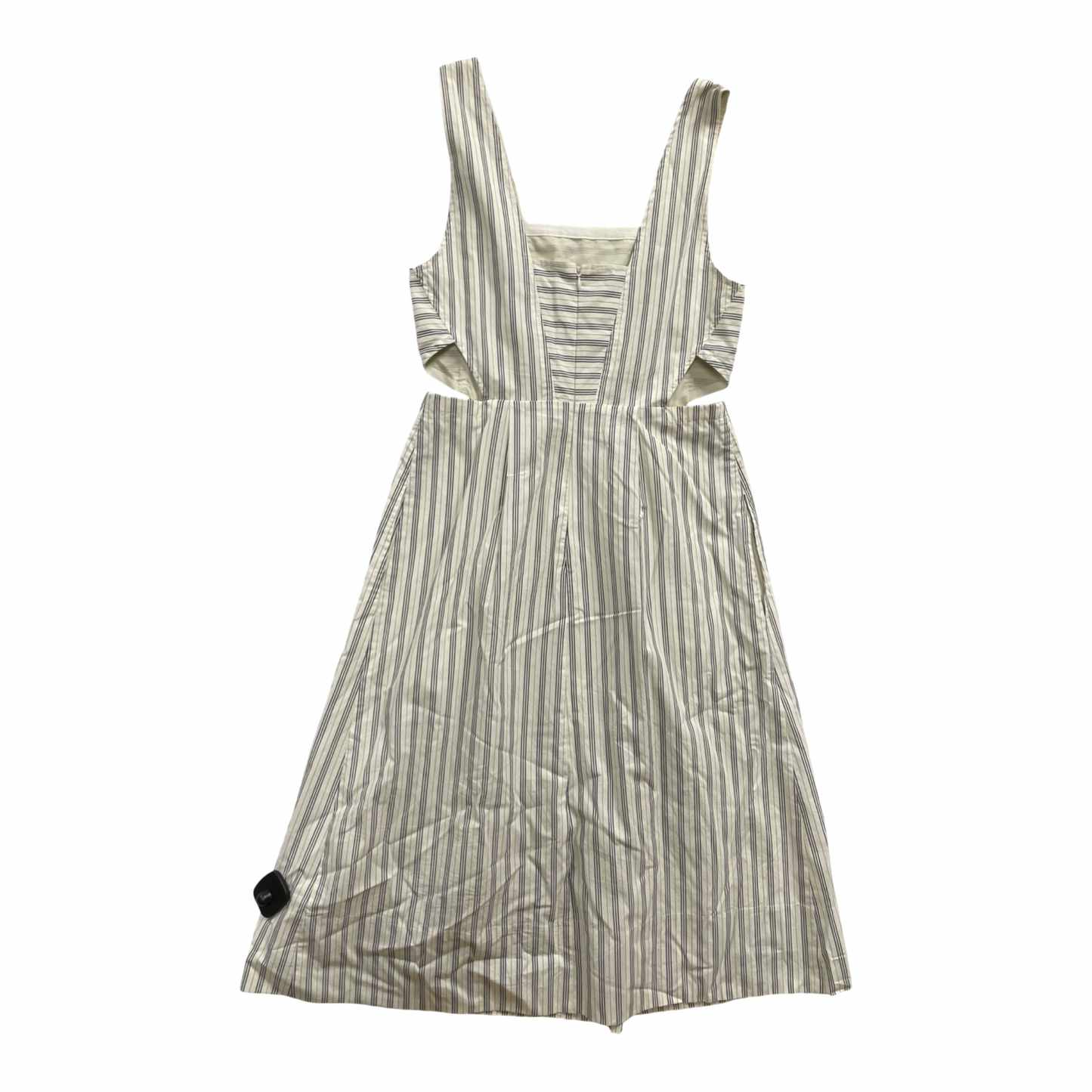 Dress Casual Midi By Madewell In Striped Pattern, Size:4