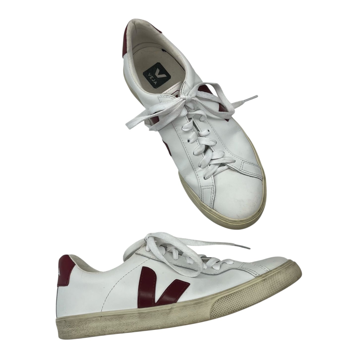 Shoes Sneakers By Veja In Red & White, Size:8