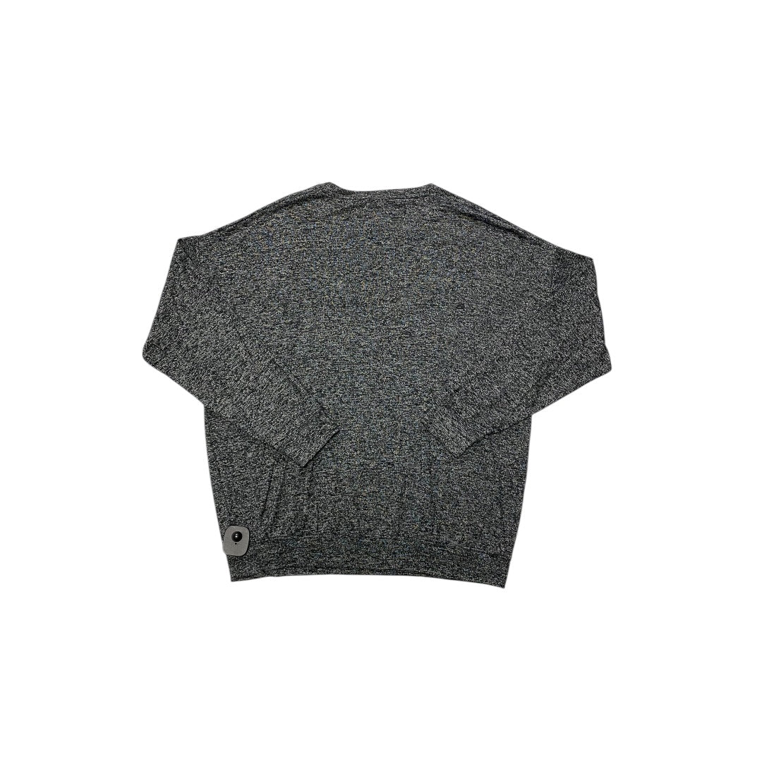 Athletic Top Ls Crewneck By Athleta In Black & White, Size:M