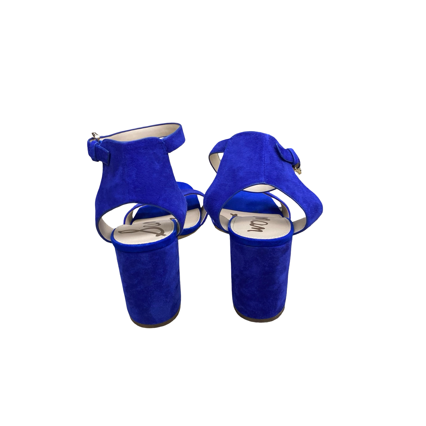 Sandals Heels Block By Sam Edelman In Blue, Size:10.5