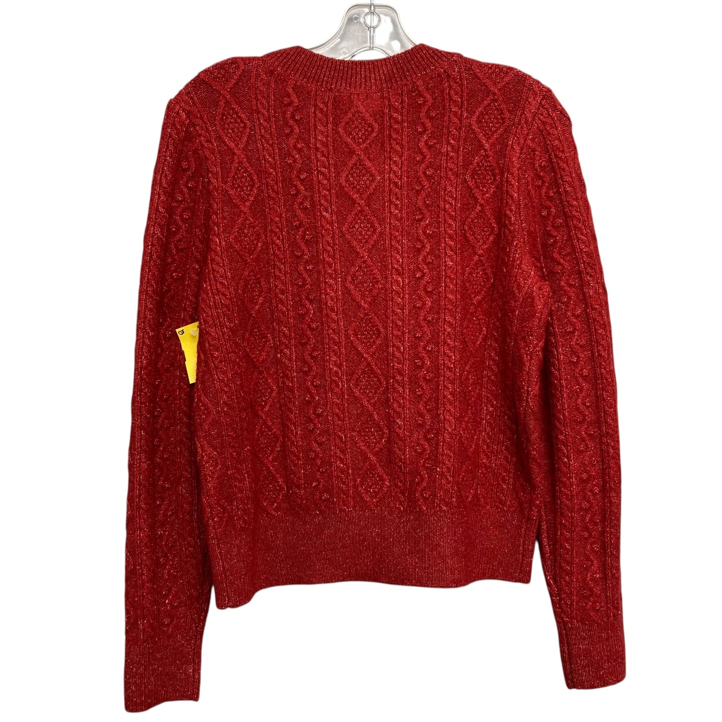 Sweater Cardigan By Loft In Red, Size:Xs