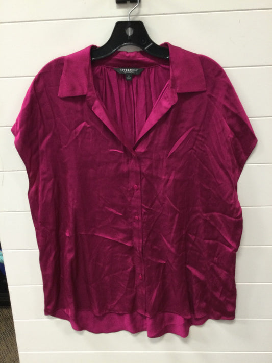 Top Sleeveless By Liverpool In Pink, Size:Xl