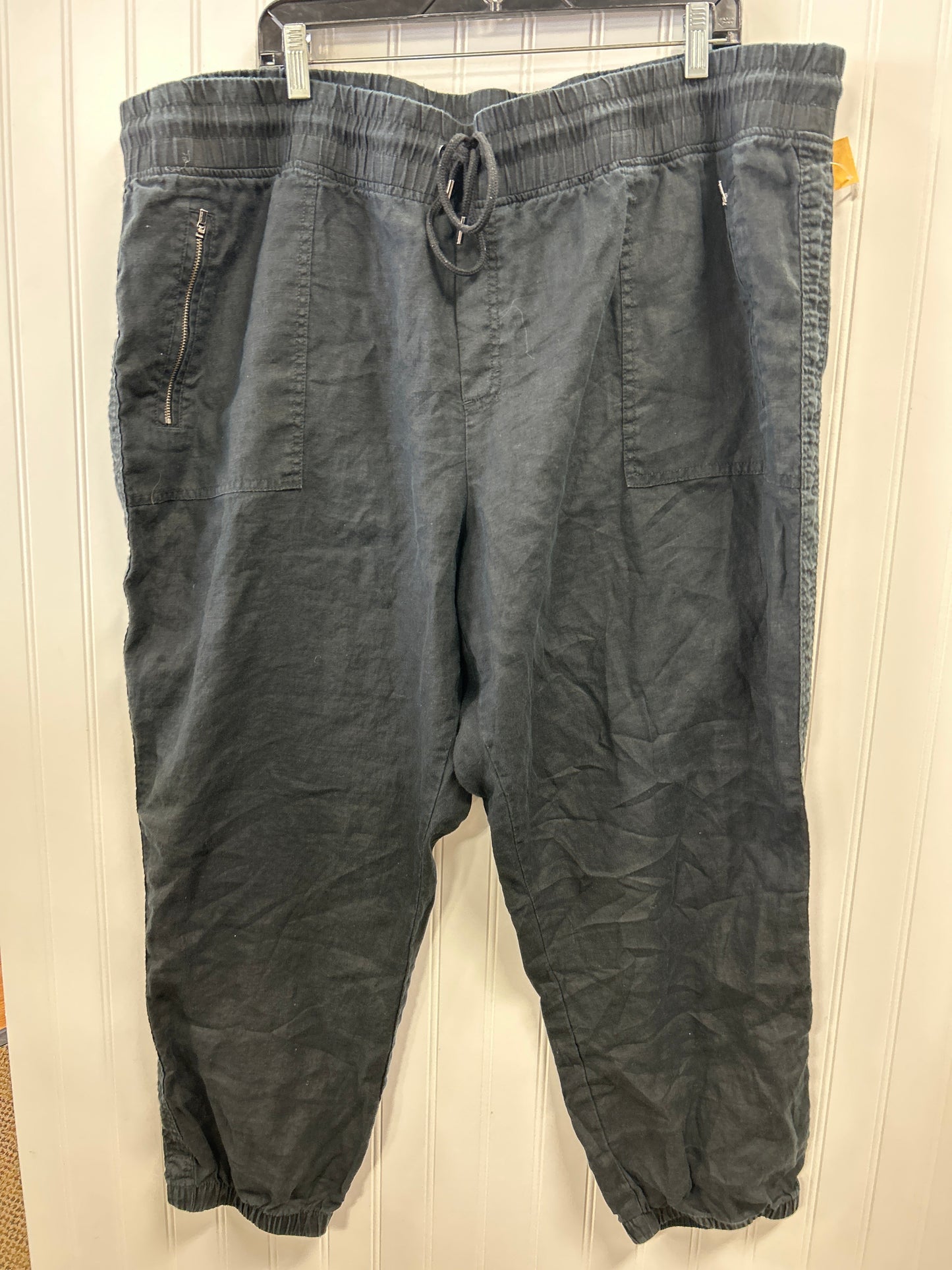 Pants Linen By Athleta In Black, Size:24