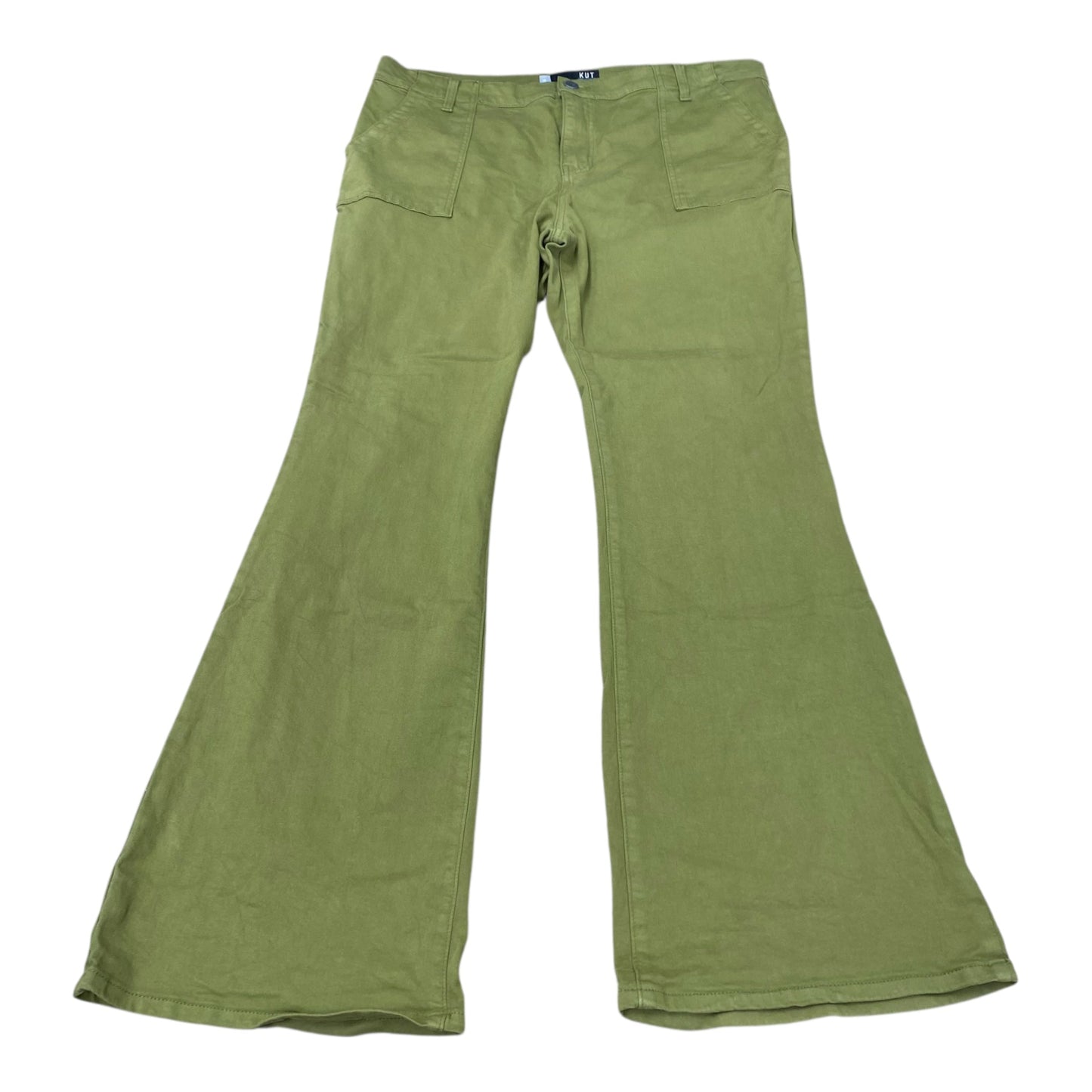Jeans Boot Cut By Kut In Green Denim, Size:18