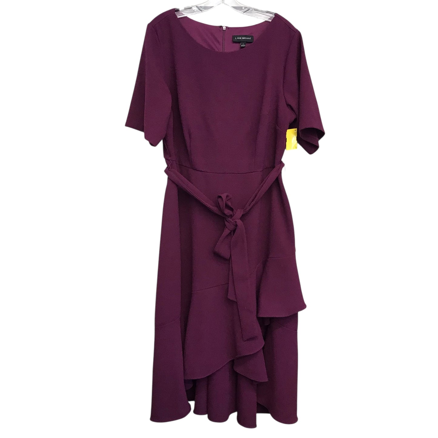 Dress Party Midi By Lane Bryant In Maroon, Size:L