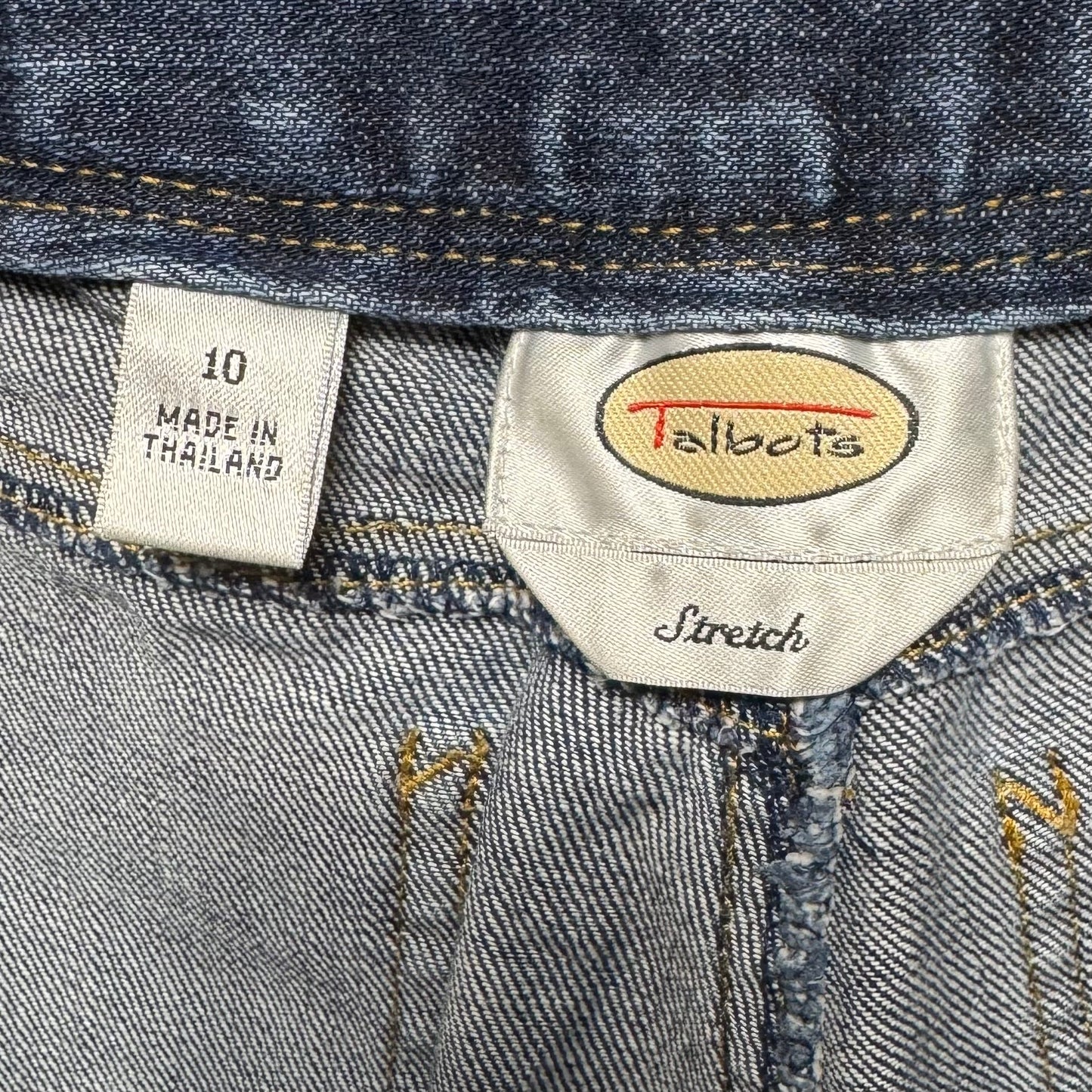 Jeans Stretch Wide Leg By Talbots In Blue Denim, Size: 10