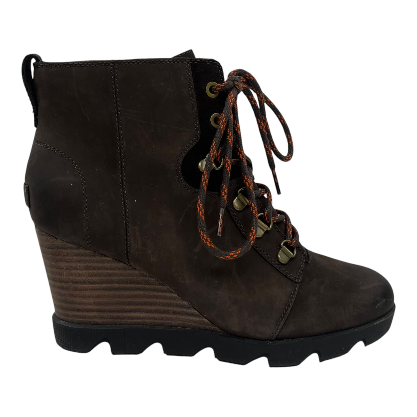 Boots Ankle Heels By Sorel In Brown, Size:11