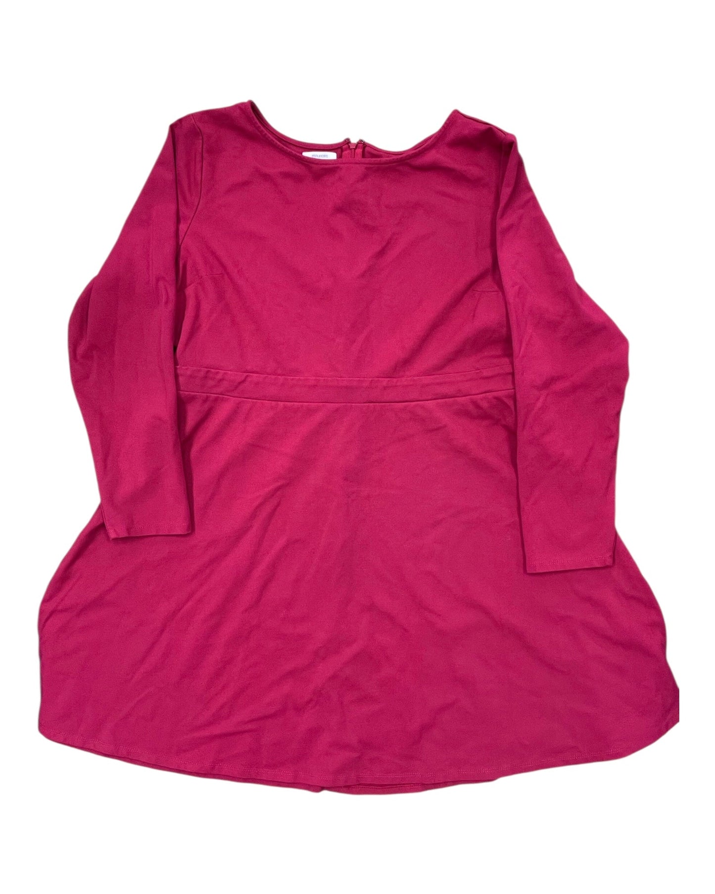 Dress Casual Midi By Maurices In Pink, Size:1X