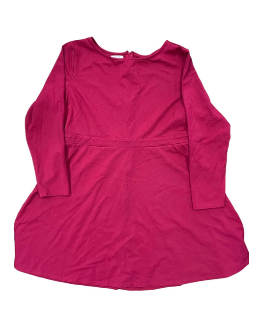 Dress Casual Midi By Maurices In Pink, Size:1X
