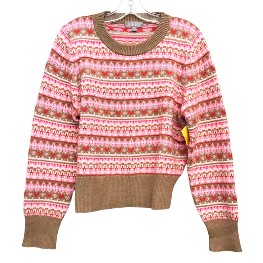 Sweater By J. Crew In Pink & Tan, Size:M